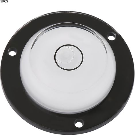 Niveau à bulle circulaire (lot de 5) avec trou de fixation pour la mesure de l'équilibre (1/5)