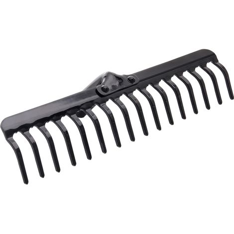 KADAX Gartenharke ohne Stiel, Gartenrechen aus Metall, Rasenrechen für Gartenpflege, Robuste Rasenha