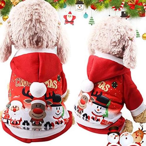 Hunde- und Katzen-Kapuzenpullover, Herbst- und Winter-warmer Haustiermantel, Outdoor-Hundekleidung für kleine Hunde