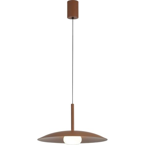 Suspension, Suspension réglable LED ronde ø46 cm Lidia Marron en Metal, MANTRA (1/3)