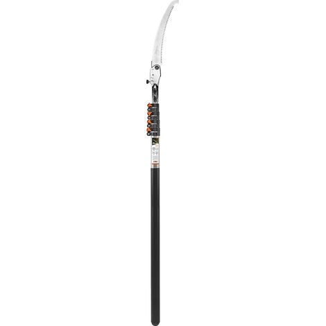 V-Serie klappbare Teleskop-Gartenhakensäge - verstellbarer Griff 137-500 cm, Klinge 32 cm aus SK5 Stahl