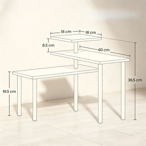Étagère de table multifonctionnelle, support tournant à 3 niveaux, rangement d'angle stable pour plans de travail, étagère compacte (sans accessoires) (1/5)