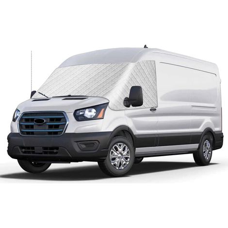 Frontscheibenabdeckung für Ford Transit MK8/MK9 2014-2026, Frostschutz, Sonnenschutz, Aluminium