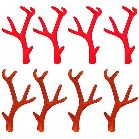 8 Stück künstliches Weihnachtsgeweih
