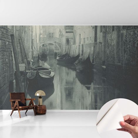 Fotomurale adesivo stickers - murali decorativo - soggiorno moderno - effetto realistico - Vecchio canale 416x254 cm (1/5)