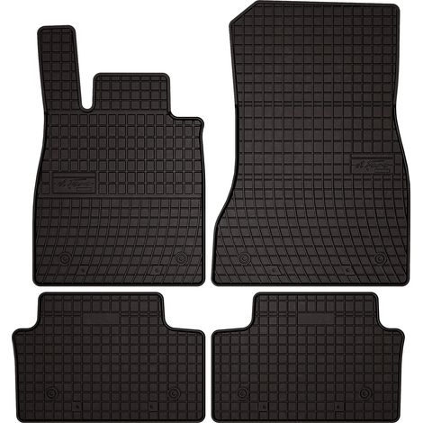 Alfombrillas de goma para coche: BMW Serie 5 G60 sedán (2023-) - negras, ajustadas
