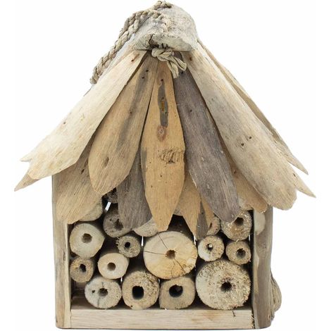 Boîte à insectes et abeilles en bois flotté- Vendu par 1