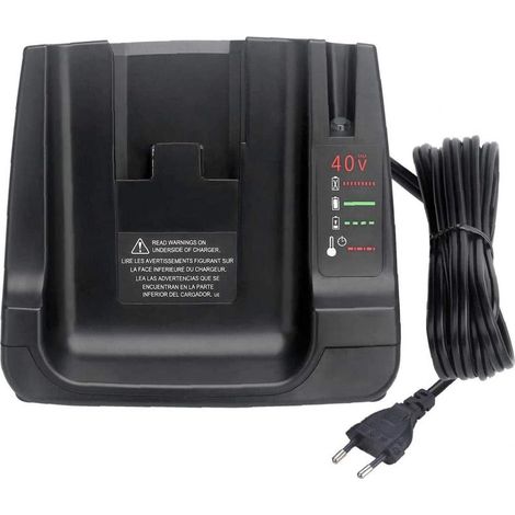 Chargeur de batterie 40V MAX avec remplacement 2USB pour batterie Li-ion Black + Decker LCS36 LCS40 (uniquement chargeur, pas de batterie) (1/5)