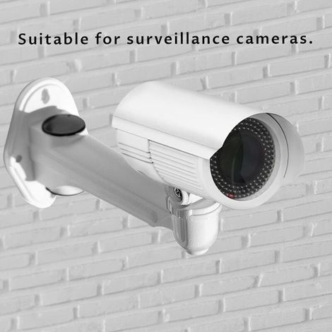 Mini Support Projecteur Mural, Charge de 3kg Longueur 16-20cm Matériau Aluminium, pour CCTV/Caméra/Projecteur/Webcam- Rotation 360° (Blanc) (1/3)