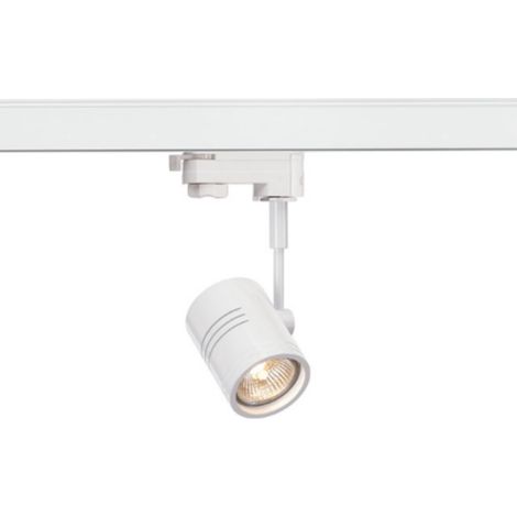 Systèmes rail 3 allumages 230V BIMA 1 spot blanc mat GU10 max. 50W adaptateur 3 allumages inclus - SLV 152241 (1/3)