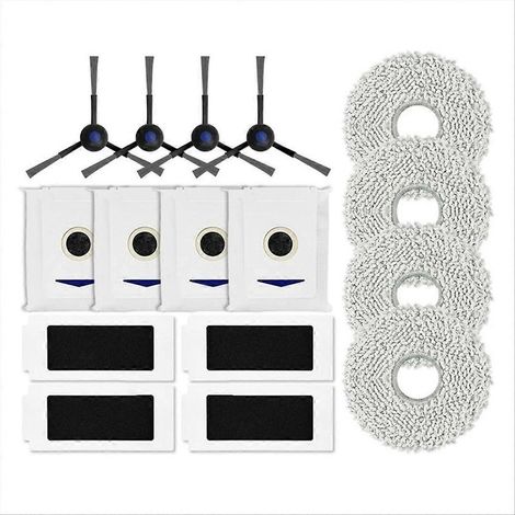 Pour robot T30 Pro Omni : brosse latérale de rechange, filtre HEPA, lingette de nettoyage, sac à poussière, pièces détachées et accessoires (1). (1/5)