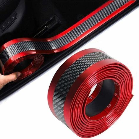 Autocollants Voiture Carbone Fibre - Protection Seuil Porte - 1 Pièce (1/5)