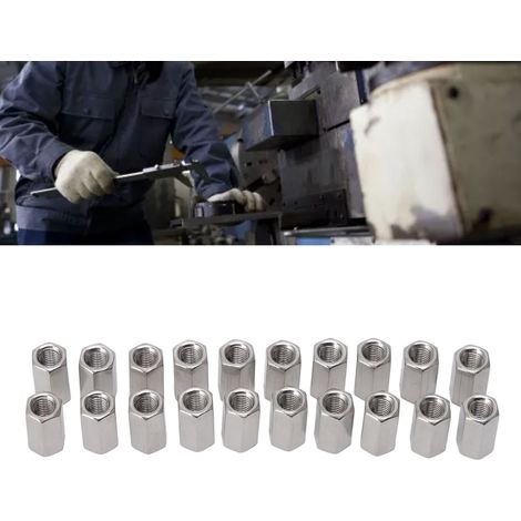 Sechskant-Verbindungsmutter M50,8-8-L15 mm aus Edelstahl 304 (1/5)