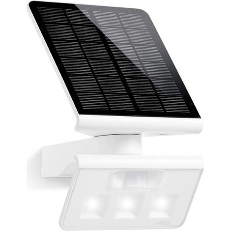 Steinel LED Solar Light XSolar L-S ONE bianco, lampada da parete, rilevatore di movimento, luce notturna, lampada solare da giardino, batteria ricaricabile da 2500 mAh (1/5)