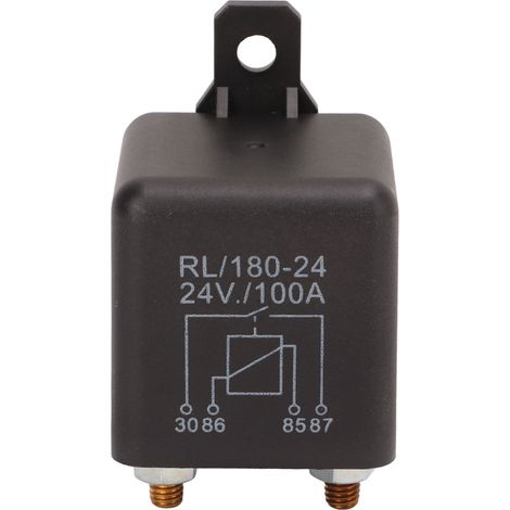 Relais démarreur commutateur de charge isolation batterie 12V 100A pour voitures motos démarreurs moteurs GPS 45x45x45mm ABS cuivre argent 1A contact (1/5)