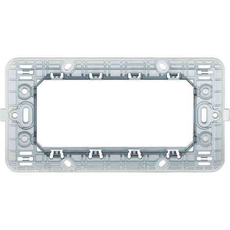 Kit 5 supporti modulo per placche 4 posti compatibile con matix cassetta 503 scatola per placchette interruttori (1/2)