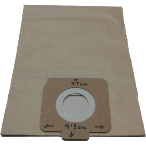 Bolsas aspirador Moulinex Compact (5 uds.). Carton 93x95 mm. Boca 51 mm