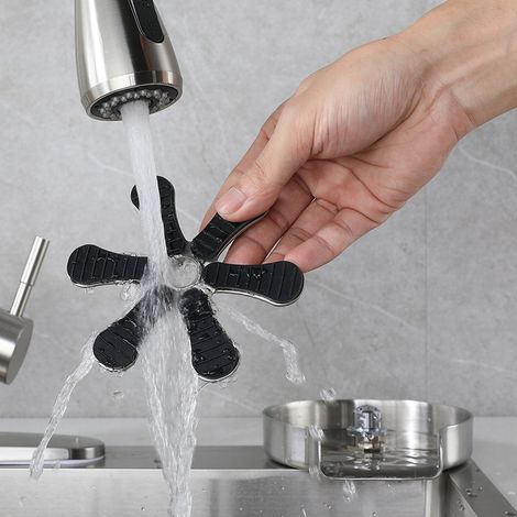 Lave-verre, accessoires d'évier, lave-verre de type presse autonettoyante en acier inoxydable, outil de nettoyage de verre pour la maison, le restaurant et le bar One Piece (1/4)