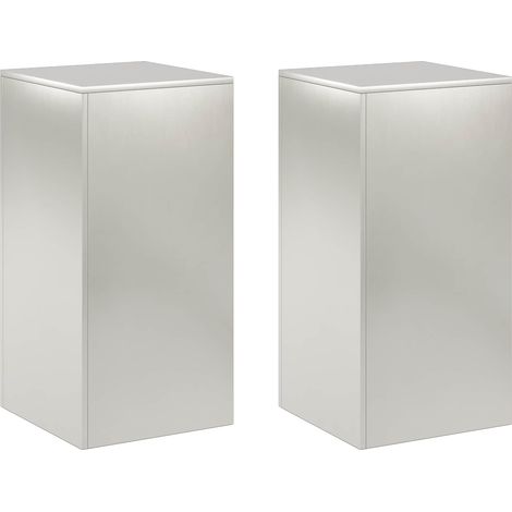 Pflanzenständer 2 pcs Silber 40 x 40 x 80 cm Stahl vidaXL