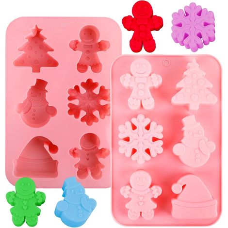 Backen – Weihnachten – Backzubehör – Silikon-Weihnachtskuchenform – Schokolade – Silikon-Schneeflockenkuchenform (1/5)