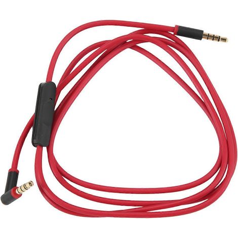 Câble Aux pour Beats SoloSolo HDMixrSolo2Solo3Studio Heaset remplacement câble AUX Jack 3.5mm (1/4)