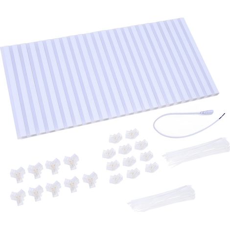 Éclairage hexagonal LED 17280LM 6500K plafond – Kit bande garage sous-sol gym salle conférence salon beauté auto, éclairage (1/5)
