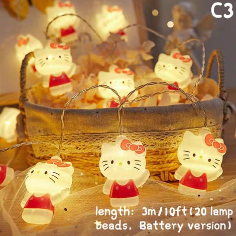 Bande lumineuse LED à motif chat, décoration lumineuse Hello K (1/5)