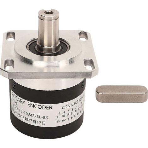 Drehgeber mit 1024 Impulsen, 15-mm-Welle, 5–26 V, CNC-Drehgeber E58S15-1024Z-5L-9X für Maschinen