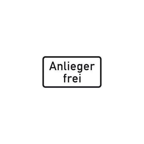 Panneau ZZ.1020-30. 231x420mm riverains libres Label de qualité RAL film RA1 (1/2)