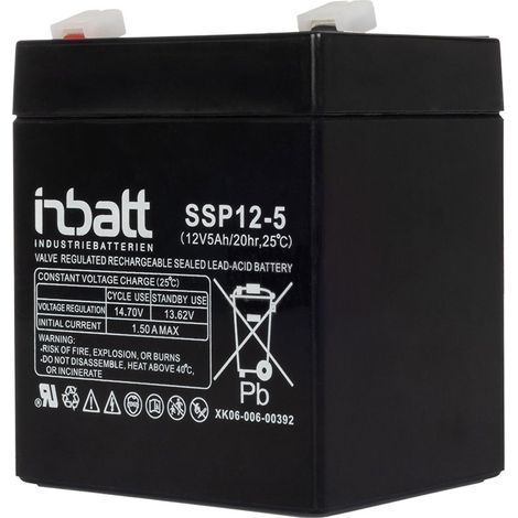 Batteria a secco 12v 5ah per elettrificatori