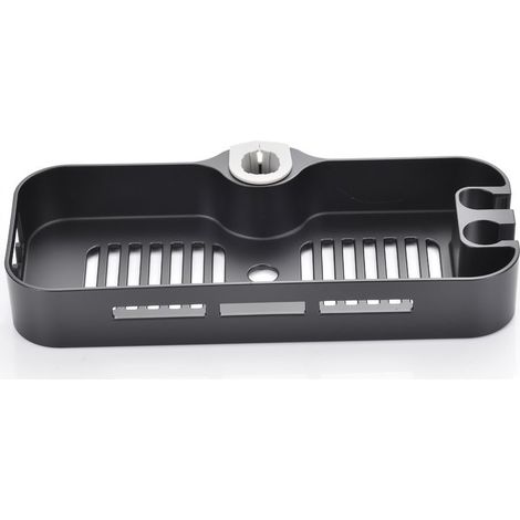 Support de douche pour tuyaux de 22, 24, 25 mm de diamètre - noir - 1 pièce (1/5)