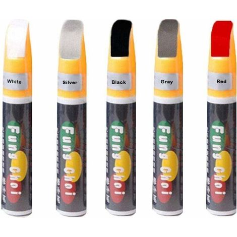 Peinture De Retouche pour Voiture, Stylo De Réparation De Rayures De Voiture, Stylo De Retouche Peinture Carrosserie De Voiture Noire Argent Blanc Rouge Gris (1/5)