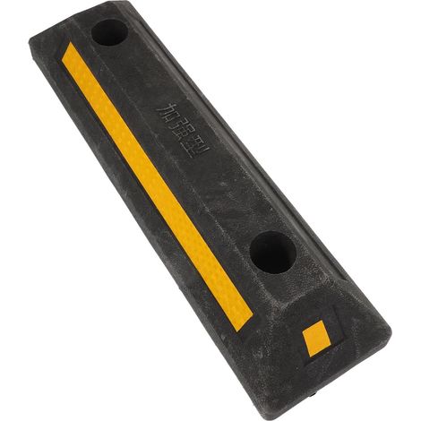Butée de Roue Limiteur de Stationnement pour Garage en Caoutchouc (1/5)