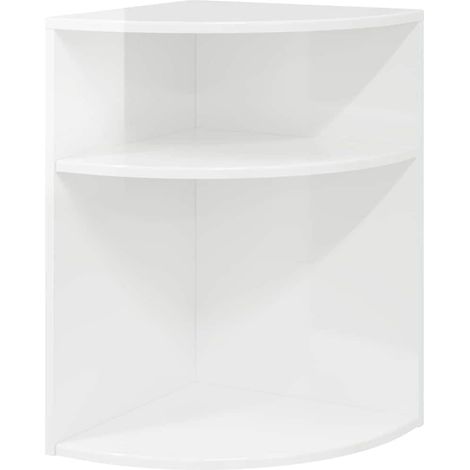 Maison Exclusive - Beistelltisch Hochglanz Weiß 39,7 x 39,7 x 60