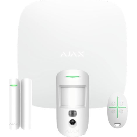 Ajax Kit Allarme Hub 4G Motioncam Cam Bianco
