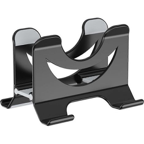 Support vertical pour ordinateur portable, support de bureau, station d'accueil pour ordinateur portable, gain de place, noir. (1/5)