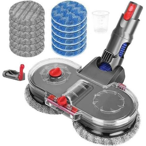 Tête de balai électrique pour aspirateur V12 Slim / V10 Slim avec réservoir d'eau et chiffon de nettoyage. (1/5)