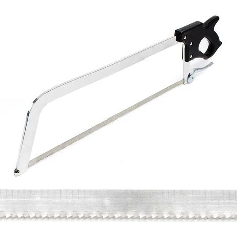XL Scie Boucher professionnelle Manuelle Outil Cuisine Gastronomie Lame Charcutier Viande Gros Os (1/4)