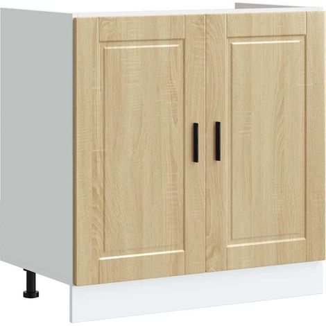 Maison Exclusive - Mobile base lavello Porto Rovere Sonoma 80x46x81,5cm Truciolato