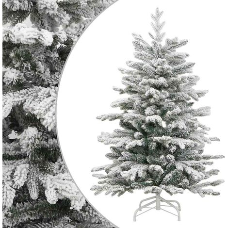 Künstlicher Weihnachtsbaum Klappbar Beschneit 210 cm