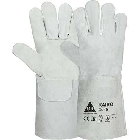 Hase KAIRO, Schweißerhandschuh aus Rindspaltleder, Größe 9 6 Stk