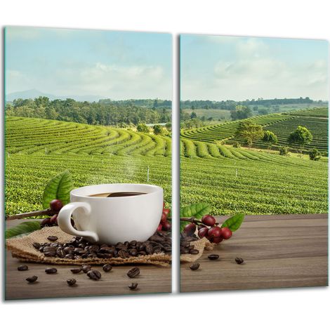 Tagliere in vetro 2x 30x52 caffè (1/5)
