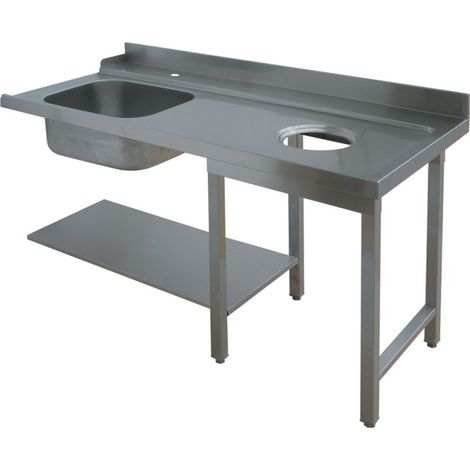 Table d'entrée pour prélavage droite - Diamond (1/2)