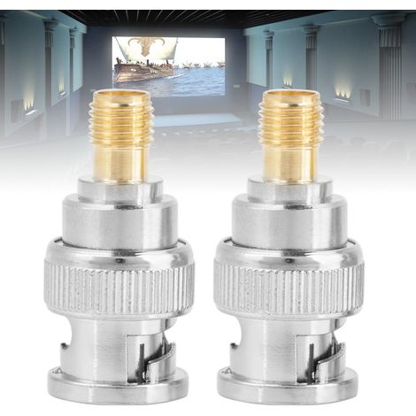 Adaptateur coaxial RF BNC mâle - SMA femelle (2 pièces) avec convertisseur de test (1/5)