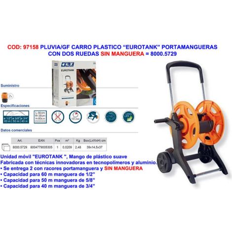 Pluvia GF Carro Plast Eurotank con Ruedas y Portamanguera S/MAN5729