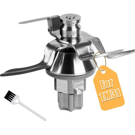 Blender Blade for TM31 Stainless Steel TM31 Replacement Blade with Sealing Ring Replacement Parts for TM31 Food Processor (1/5)