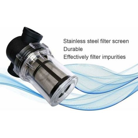 Filtre Pipeline 3/4" pour pompe à eau avec filtre 80 mailles en acier inoxydable-LIAIKI
