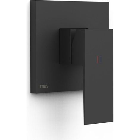 TRES 10627810NM RAPID-BOX Pieza Vista para Caja Empotrada de 1 Vía Color Negro Mate - ref: 10627810NM
