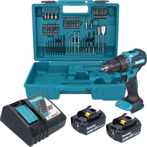 destornillador de impacto Makita DHP490RFX3 18 V 5 Ah (1/4)