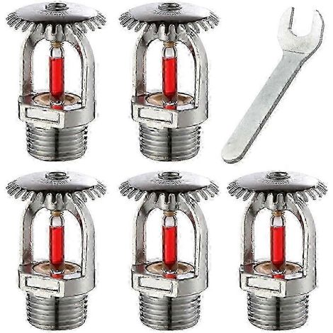 Set mit 5 Sprinklerköpfen, 155° vertikaler Strahl. Kompatibel mit dem QLSG-Sicherheitssystem. (1/5)